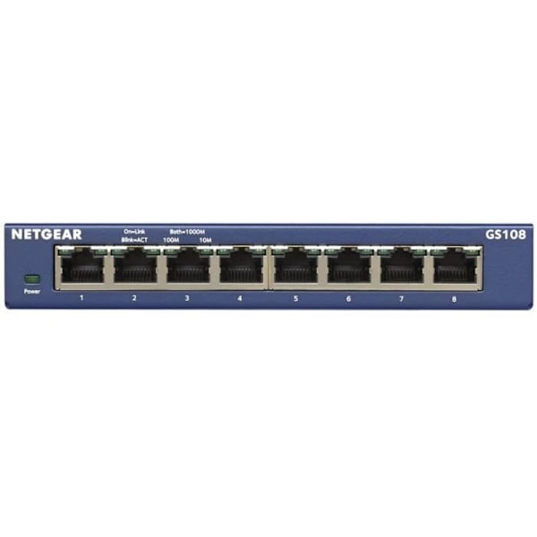 NETGEAR GS108GE 8-portar icke-hanterbar Gigabit-switch