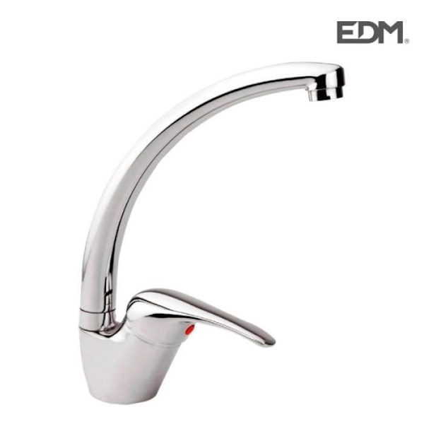 Engrepps vaskblandare. Näbb hög. [E3-01164] Chrome
