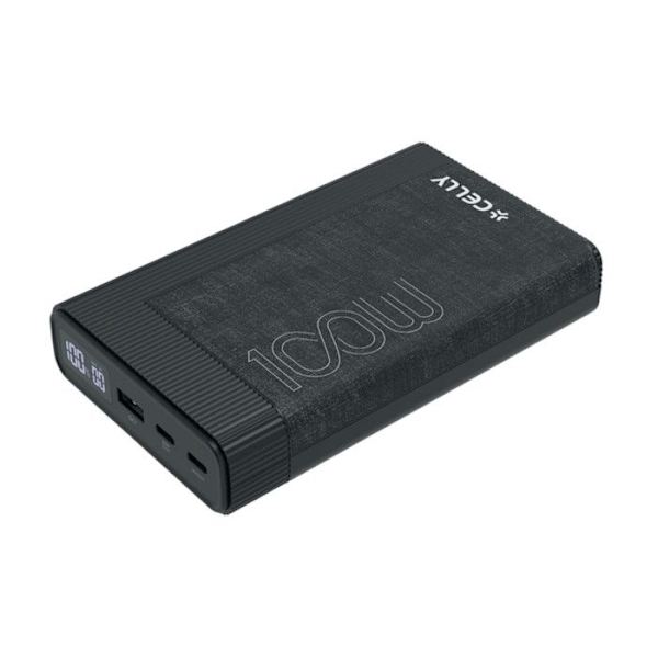 Celly Powerbank PBPD100W20000BK Svart 20 000 mAh Svart