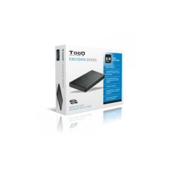 TooQ TQE-2527B hölje för 2.5 Sata3 USB 3.0 hårddisk Svart - TooQ varumärke