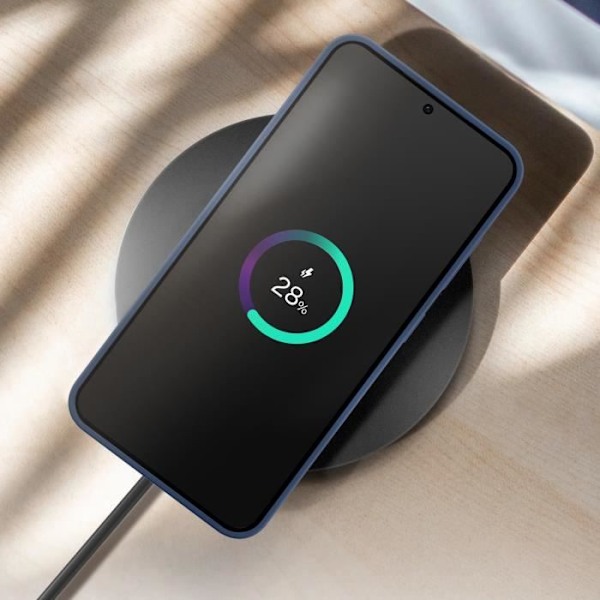Skyddande skal - Samsung - Galaxy S25 - Silikon - Mörkblå - Soft Touch Blå