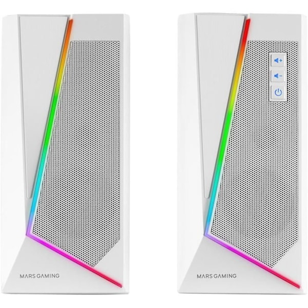 RGB-högtalare - Mars Gaming - MS7 - Bluetooth 5.0 - Jack 3.5 - DSP-ljud 20W Vit