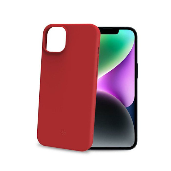 Mobilskal - Celly - iPhone 15 - Flexibel - Röd - Flerfärgad Röd