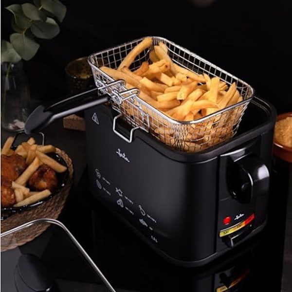 Fritös - JATA - FR5600 - Svart - 4 - 2,2 kWatt - Variabel temperatur - Timer Svart