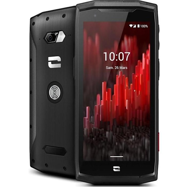 TELEFON, Smartphone, GSM/GPRS/EDGE/UMTS/HSDPA, Crosscall, Crosscall Corem5 4+64go utan laddare Hörsnäcka Egenskaper tum