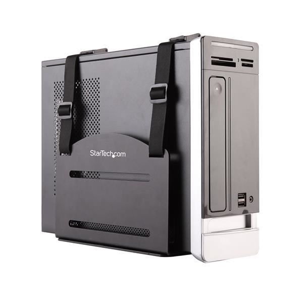 Universal CPU-hållare - StarTech.com - Justerbart väggfäste - 10 kg Max - Svart - Stål