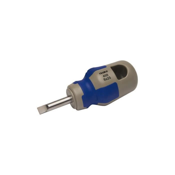 Bilkroppsskruvmejsel rakt handtag Bi-material handtag 5,5x25mm 408-5,5-25 Irimo