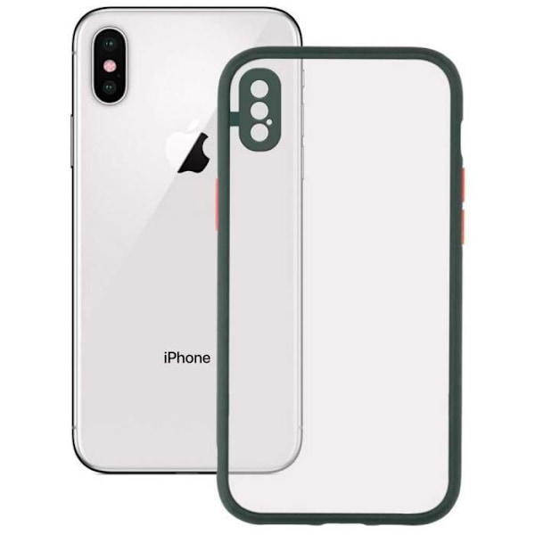 Telefonfodral - Ksix - iPhone X - Duo Soft - Grön - Semihård - Vattentålig Grön