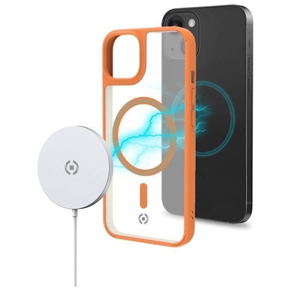 Coque - CELLY - MAGMATT - Mjuk - Transparent - Gul - 15,5 cm (6.1") Transparent, gul