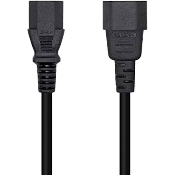 CPU strömkabel AISENS C13/H-C14/M Svart 10m Svart