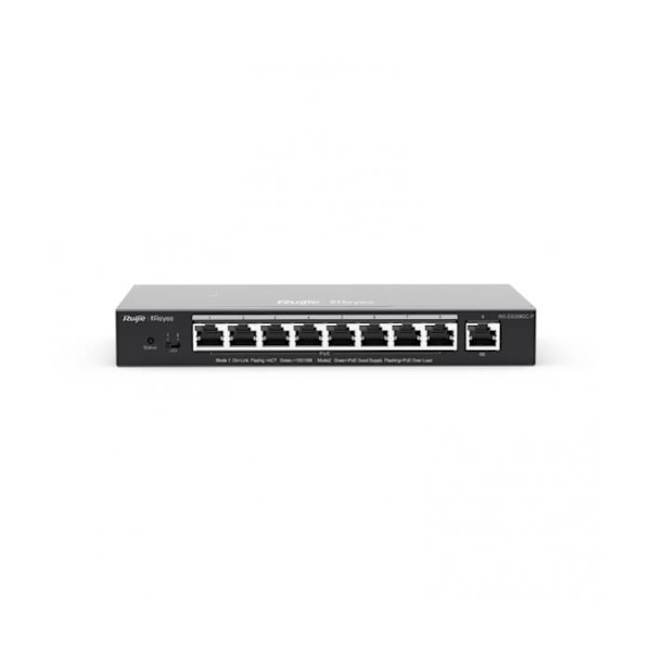 RUIJIE REYEE RG-ES209GC-P BORDKOPPLARE 5 PORTAR 10/100 MBPS Svart