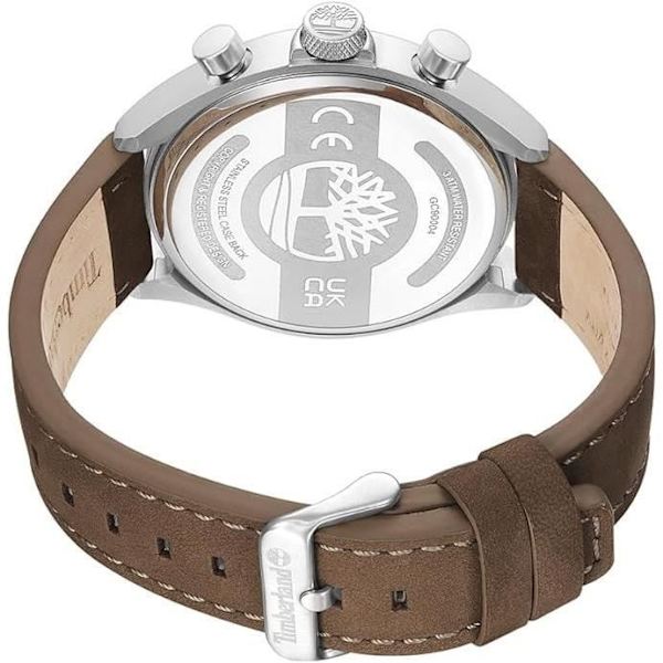 Klocka - TIMBERLAND - TDWGC9000403 - Kvarts - Rostfritt stål - Brunt läder kastanj
