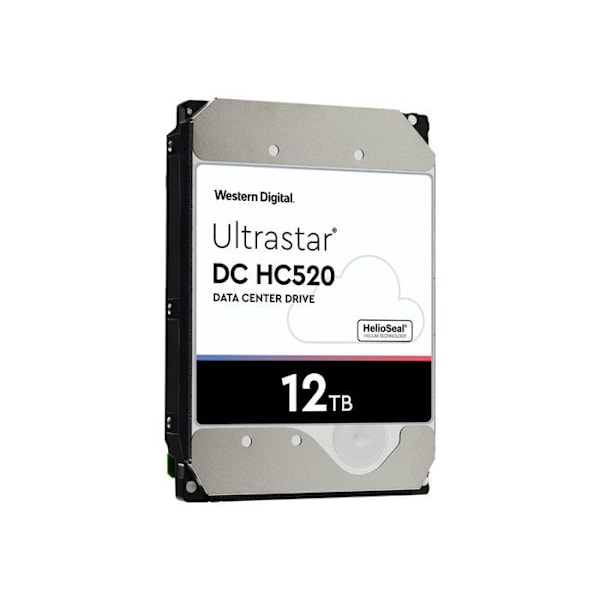 WESTERN DIGITAL hårddisk HGST Ultrastar DC HC520 HUH721212ALE604 - 3,5" Intern - 12 TB - SATA/600 - 7200rpm - Buffert 256 MB