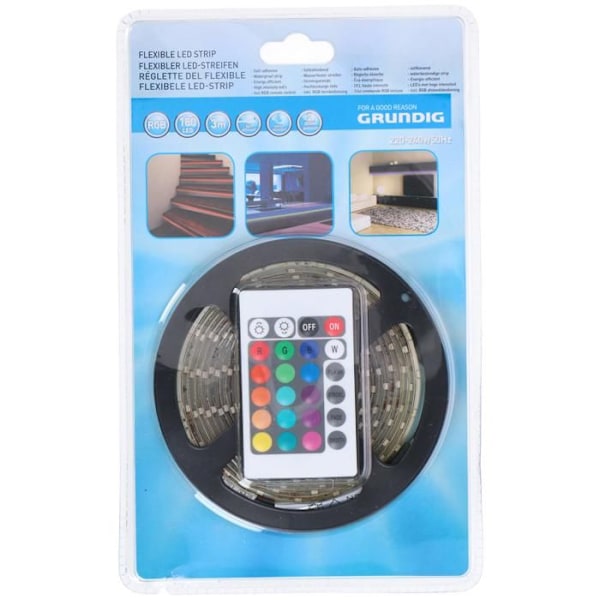 Grundig Flexibele FÄRG-LED-strip Met AB 180 LED 3 M Flerfärgad
