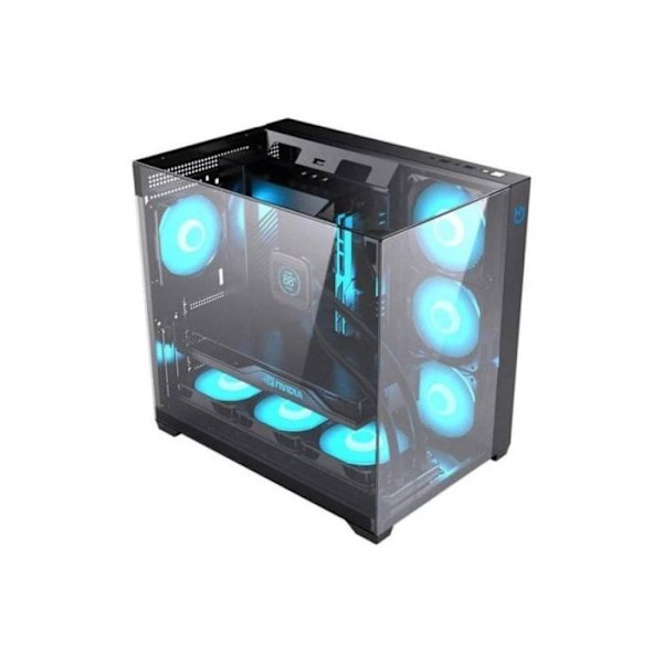 Caja Gaming Hiditec SKY Triple Cristal Templado ATX Semitorre Alta Refrigeración ARGB