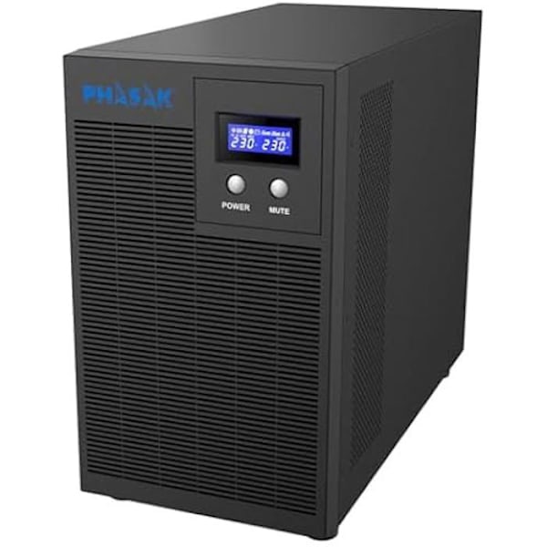 PHASAK PH 7631 avbrottsfri strömförsörjning - 3160 VA - LCD - USB - RJ45