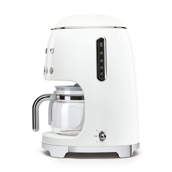 SMEG DCF02WHEU filterkaffebryggare - 10 koppar - 1050W - 1950-tal vit