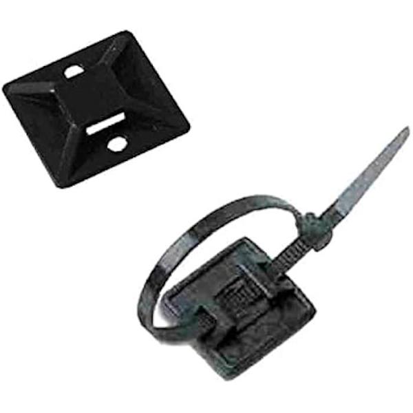 Förankringsbas - LAPAFIL - Paket med 100 enheter - Svart färg - Plast - 3,6 mm Svart