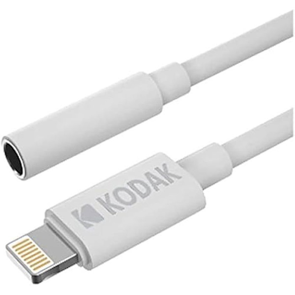 Jackkabel - KODAK - Vit - Flerfärgad - Kompatibel med Apple - Högkvalitativt ljud mångfärgad