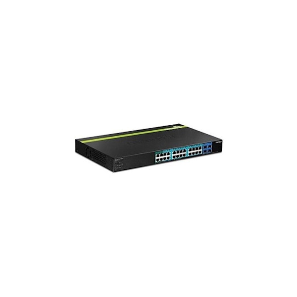 TRENDNET TPE-2840WS 24-portars Hanterbar Ethernet-switch - 2 lager stöds - 1U hög - Rackmonterbar