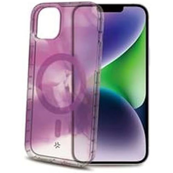 iPhone 15 Plus mobiltelefonfodral - Celly - Lila - Mjuk - Ingen stängning - Syntet - Smidig Lila