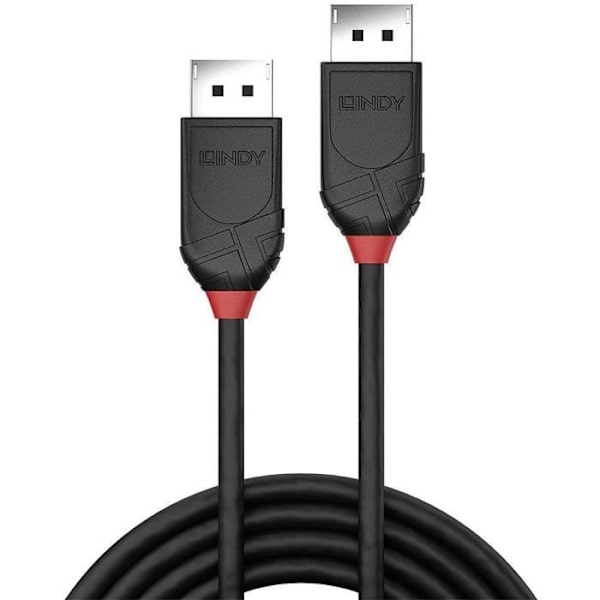LINDY DisplayPort 1.2 Kabel - Black Line - 0,5m