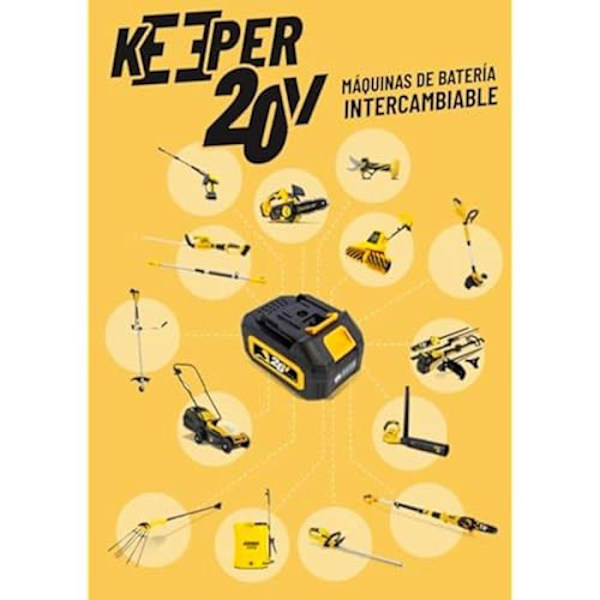 Batteriladdare - GARLAND - Keeper 20 V - Enkelladdare - Svart - Inomhus - Laddningsbar Svart