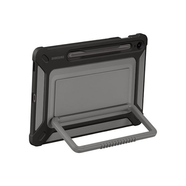 Baksidan - Samsung - Galaxy Tab S9 FE - Titan - Stötsäker - Flerpositionsstöd - 10,5 tum Titan