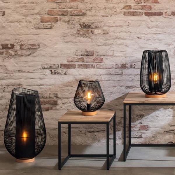Trådbunden metallbordslampa - ATMOSPHERA - Jena - Svart - Kontor - Inomhus - Elektrisk Svart