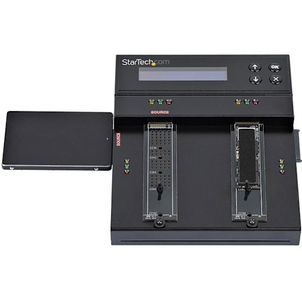 Duplicator och raderare för disk - StarTech.com - M.2 SATA & NVMe - 7,5 Go/min - 2.5/3.5 tum - Självständig