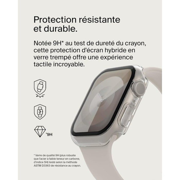 Skyddande skal - Belkin - SCREENFORCE - Inkurvad härdat glas - Polykarbonat - Härdat glas Transparent