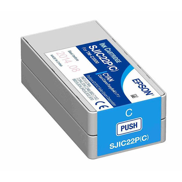 EPSON bläckpatron - Cyan - För TM-C3500 - Epson DURABrite Ultra - Paket med 1
