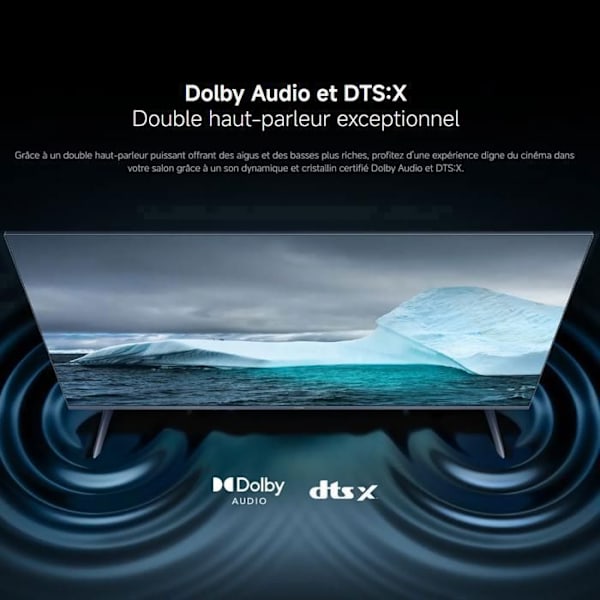 QLED 4K-skärm - Xiaomi - TV A Pro 43 - Dolby Audio - HDR10+ - Smart TV