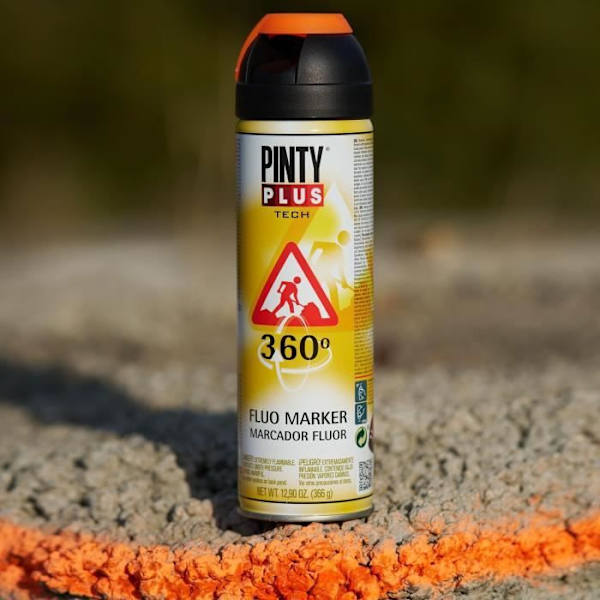 Orange byggsprayfärg T143 - 500 mL