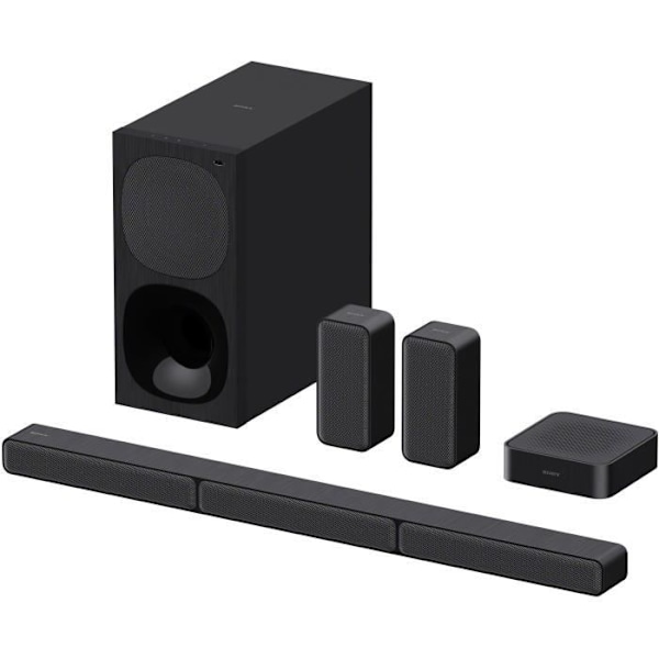 5.1 soundbar + subwoofer + 2 högtalare - SONY HT-S40R - 600W - Bluetooth 5.0 Svart