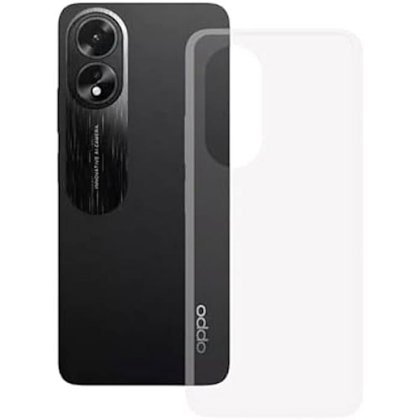 Transparent mjukt fodral - KSIX SMART YOUR TECH - OPPO A78 - Anti-fingeravtryck - Motståndskraftig - Lättvikt transparent