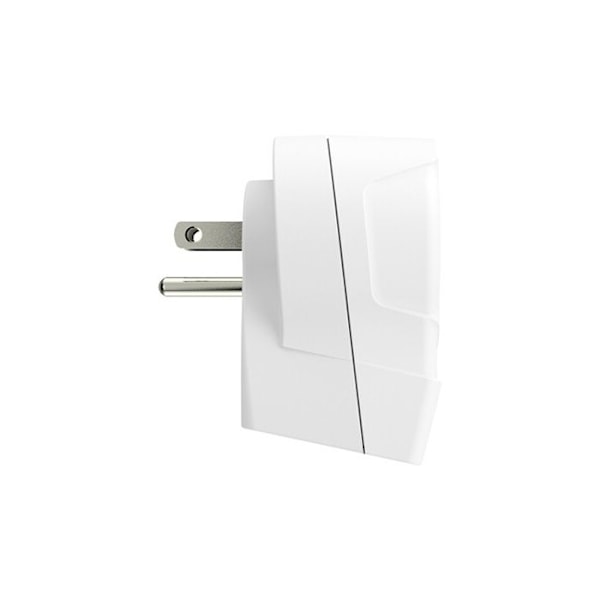 Adaptör - SKROSS - EUROPA TILL USA+ - 2 USB - Vit - Rektangulär Vit