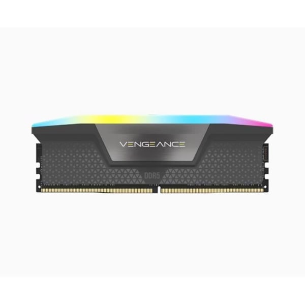 RAM-minne - CORSAIR - Vengeance RGB DDR5 - 32GB 2x16GB DIMM - 6000 MHz - 1,40V - Grå (CMH32GX5M2B6000Z30K)