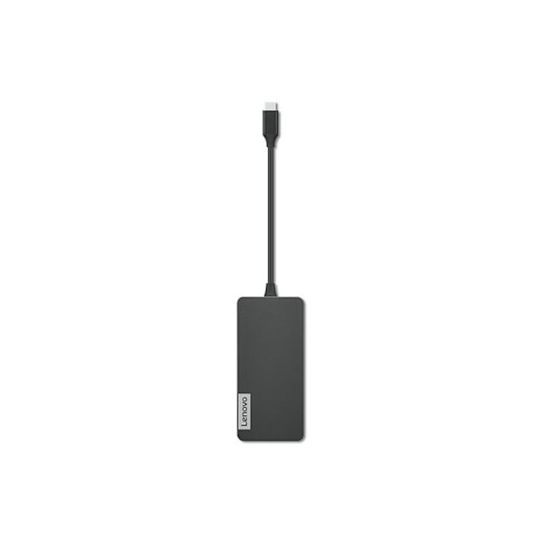 Hub USB Type C - Lenovo - GX90T77924 - 7-i-1 - Grå - USB