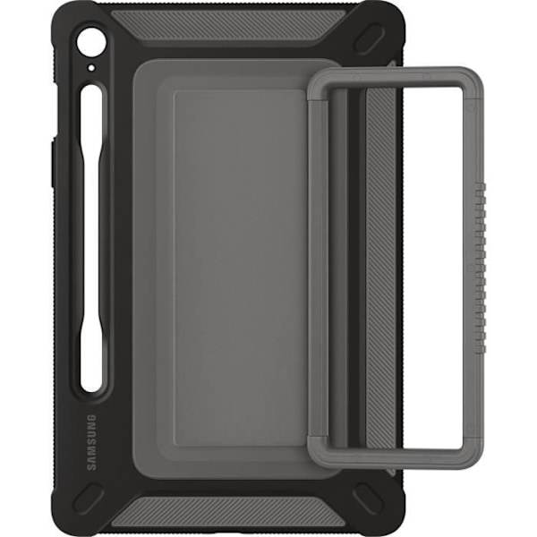 Baksidan - Samsung - Galaxy Tab S9 FE - Titan - Stötsäker - Flerpositionsstöd - 10,5 tum Titan