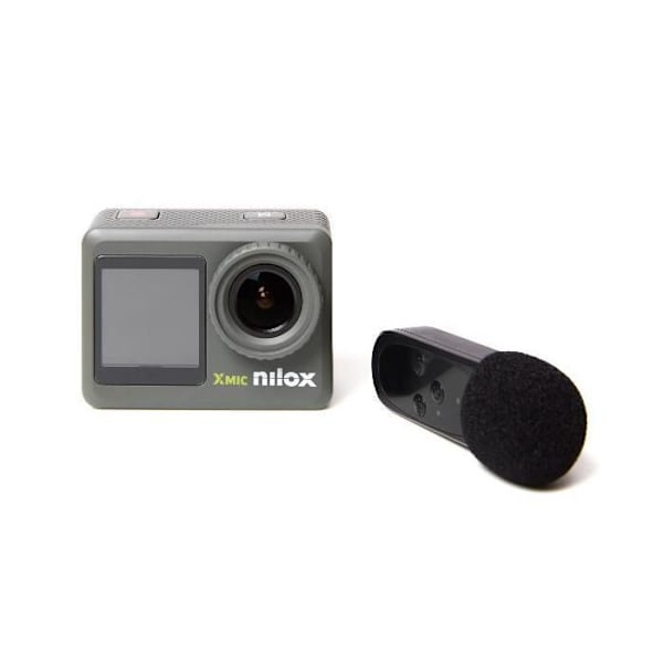 Actionkamera - Nilox - Xmic - 4K - 8 MP - 2'' LCD-skärm Svart, Grå