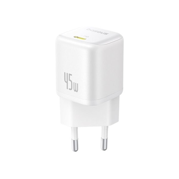 Strömförsörjning för laddning, 45W, USB-C, GaN - Baseus PicoGo (P10176800213-00) - Mångfaldig vit