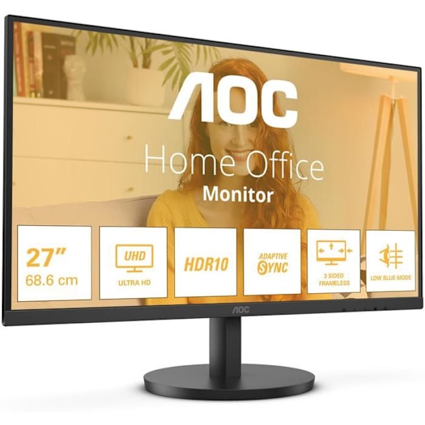 AOC AOC U27B3M Svart