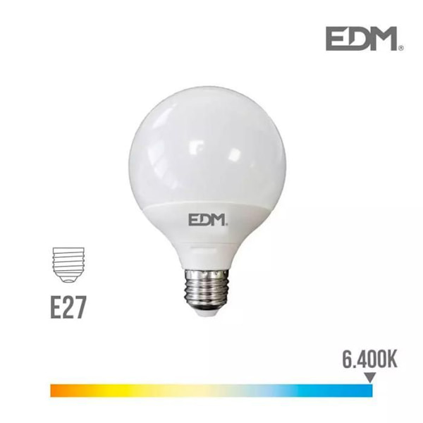 LED-lampa E27 15W Globe G120 Dagens vita