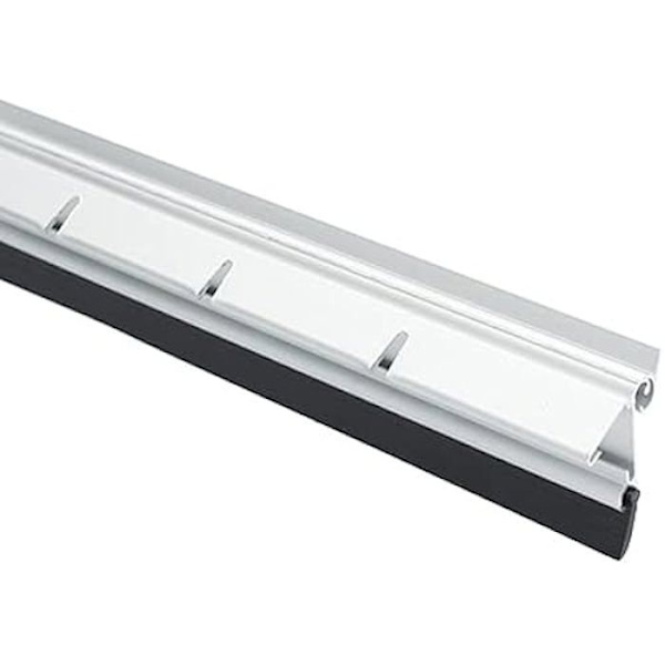 Dörrdragsskydd - FERRESTOCK - FS197 - Silver aluminium - Gummi - 1,5 m x 60 mm Aluminium