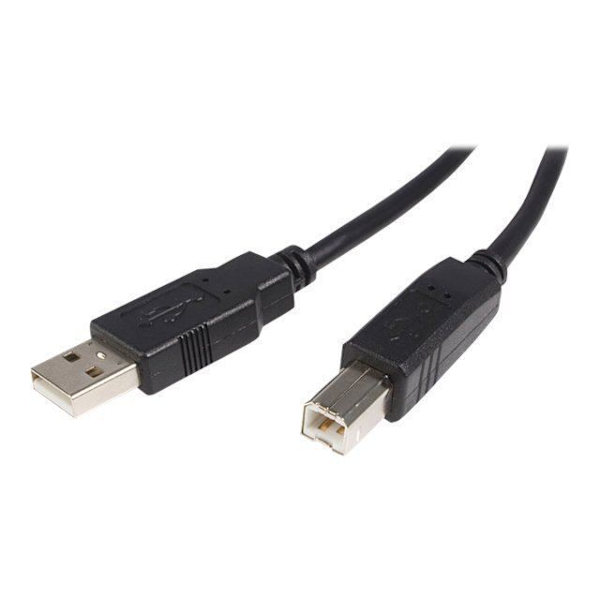 USB 2.0 A till B-kabel - STARTECH - 1m - Svart