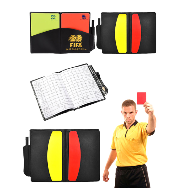 Fotball Soccer Referee Card Set Advarsel Referee Red and Yello color A one size