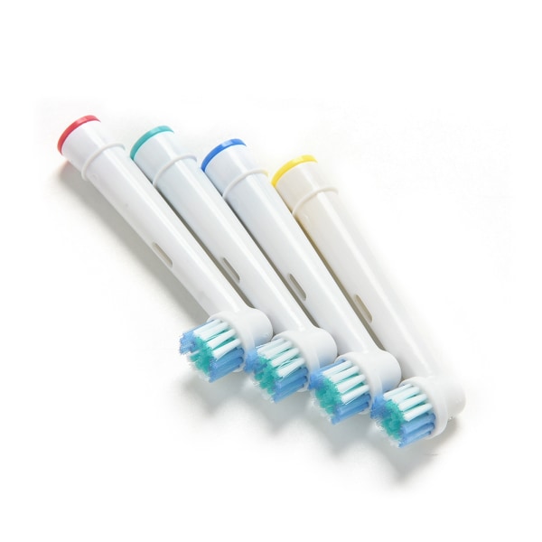 Nye 4 stk EB17-4 elektriske tannbørstehoder erstatning White one size