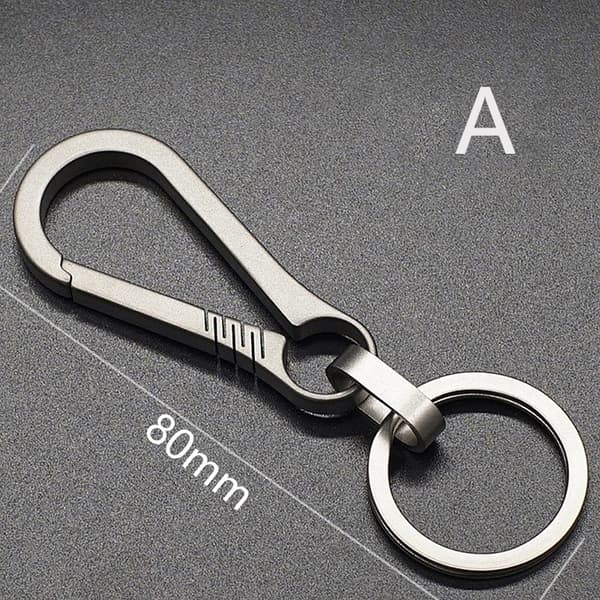 Titanium Spænder Udendørs Værktøj Titanium Legering nøglering Tiranium Silver 80cm