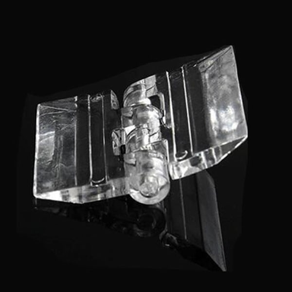 10 STK Holdbare klare akryl foldehængsler gennemsigtig plexigla Transparent 45*38mm